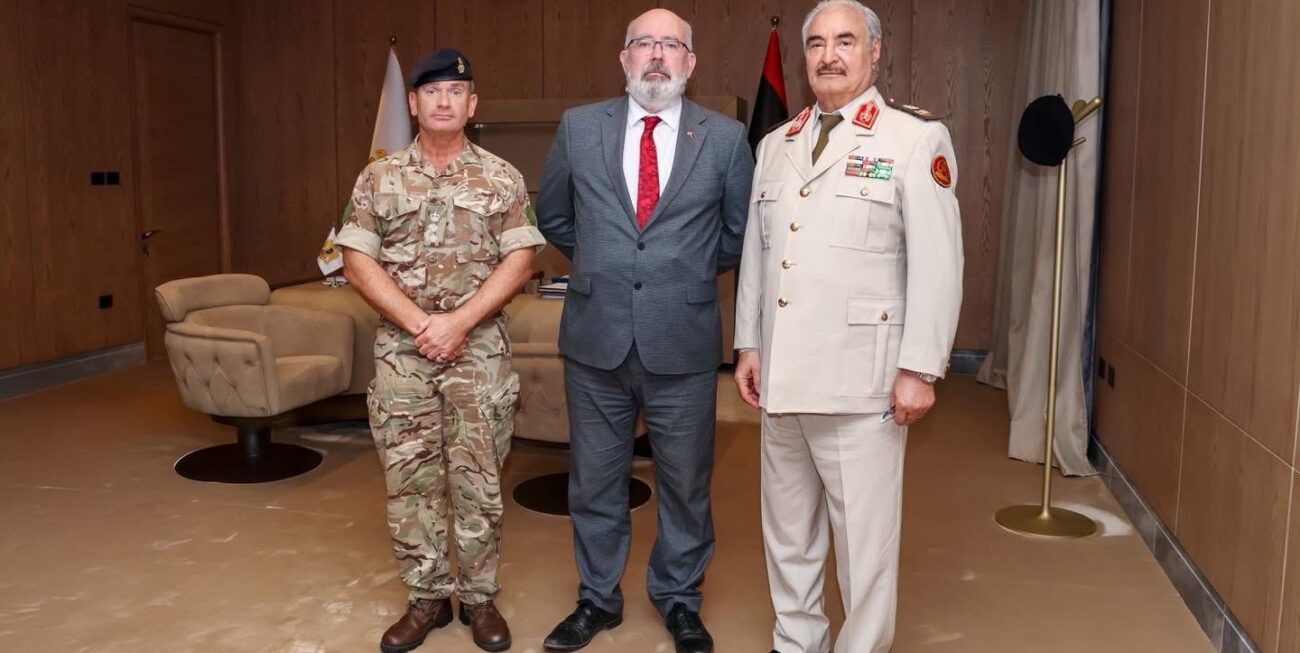 Commander-in-Chief Field Marshal Khalifa Abu Al-Qasim Haftar Meets with UK Ambassador to Libya