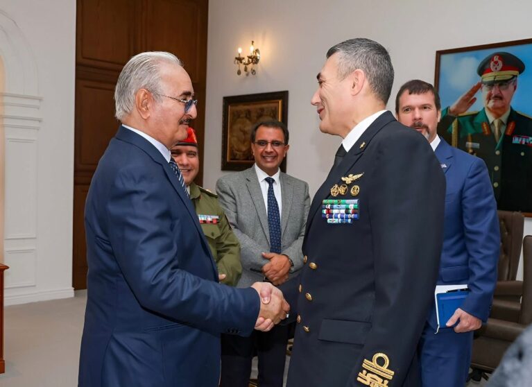 The General Commander of the Libyan Army Discusses Security Cooperation and Combating Migration with the EU Delegation in Benghazi