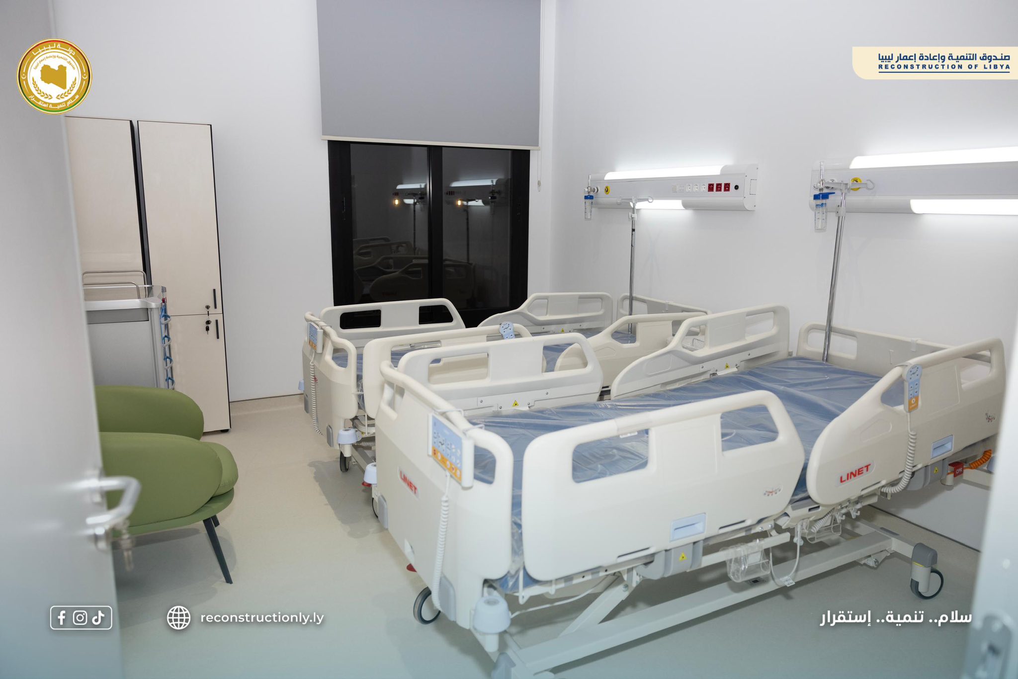 افتتح المهندس " بالقاسم خليفة حفتر " مدير عام صندوق التنمية وإعادة إعمار ليبيا مستشفى بنينا القروي بعد استكمال مشروع صيانته وتطويره وتحديث كافة مرافقه وتجهيزه بأحدث الإمكانيات والمواصفات الفنية والطبية